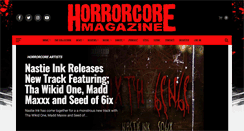 Desktop Screenshot of horrorcoremagazine.com