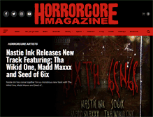 Tablet Screenshot of horrorcoremagazine.com
